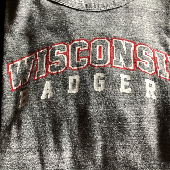 Three Wisconsin Badger short sleeve T-shirts - Picture 2 of 4